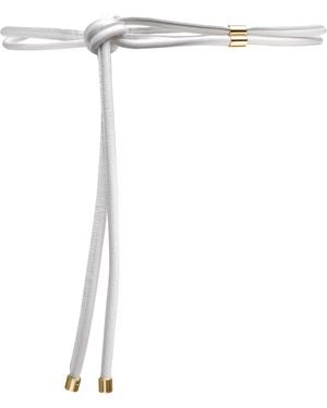 BeltBe Skinny Wrap Leather Belt - White