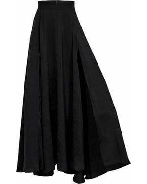 Ceva Cu Dichis Long Skirt High Waist - Black