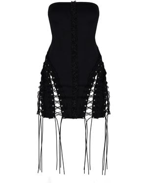 GOD SAVES QUEENS Sorry I'M Late Dress - Black