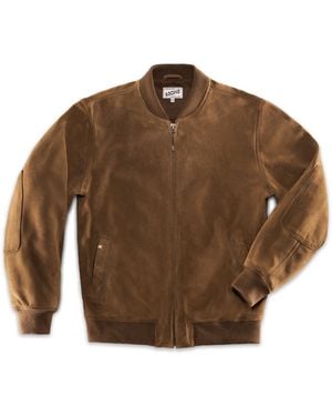 &SONS Trading Co Buck Ridge Suede Bomber Tan - Brown