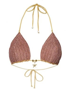Cherina Beachwear Llc Nora Top Crochet - Pink