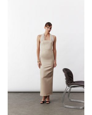 NAZLI CEREN Clarine Long Dress - Natural