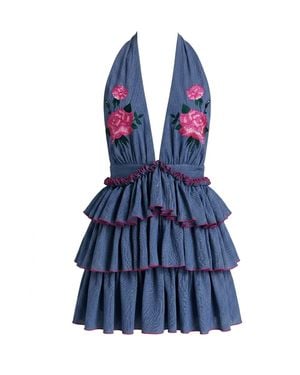 sachin and babi light blue dress Women's Stylish & Elegant Cotton Cocktail Dresses from Independent Brands