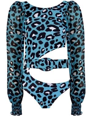Nur Karaata Ella Leo Swimsuit - Blue