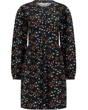 Sugarhill Brandy Short Smock Dress Floral - Black