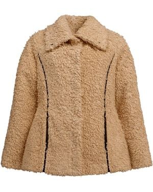 Balsais Neutrals Flax-Based Fur Coat – Pecora - Brown