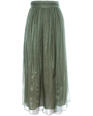 IZABELA MANDOIU Midi Skirt - Green