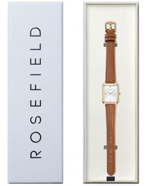 ROSEFIELD Octagon Xs Ladies Watch Leather Strap - White