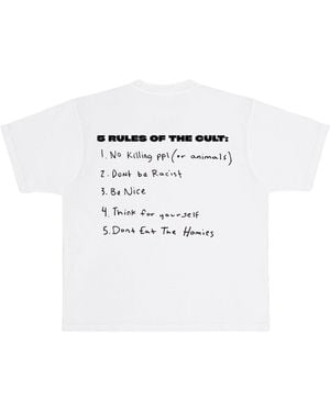 Dont Eat the Homies Rules Of The Cult Tee - White