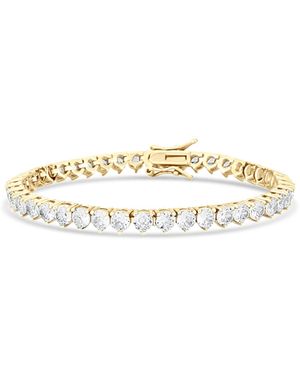SHYMI Three Prong Four Mm Round Tennis Bracelet - Metallic