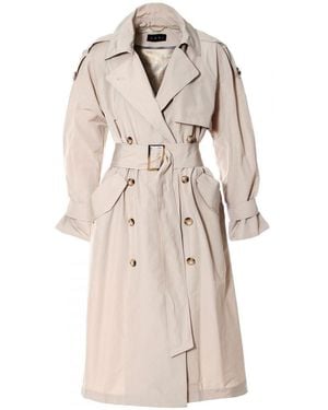 AGGI by HALEWSKI Céline Beige Trench-coat - Natural