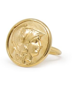 Vintouch Italy Athena-Plated Ring - Metallic