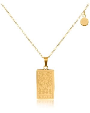 Arctic Fox & Co. Aries Zodiac Star Sign Necklace - Metallic
