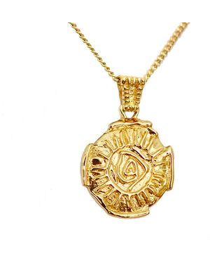 Krush Selena Solar Pendant Necklace - Metallic