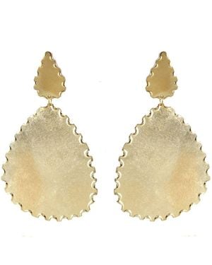 Marcia Moran Nia Statement Drop Earrings - Metallic