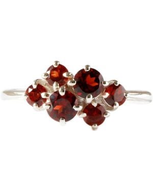 Lee Renee Garnet Cluster Ring - Red