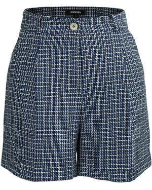Smart and Joy Micro Houndstooth Short Pants - Blue