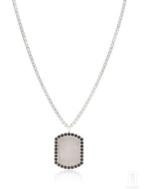 The Jewelz Elements Dog Tag Pendant Sterling - Metallic