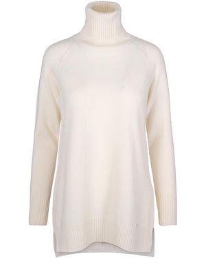 tirillm Abby A Line Long Turtle Neck Pullover, Off - White