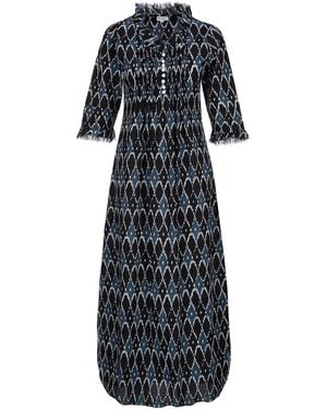 At Last Cotton Annabel Maxi Dress - Black