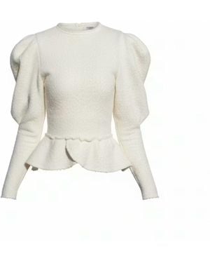 Underflirty Anemone Wool Blouse - White