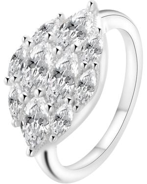 Onewildone Feel Good Dome Marquise Statement Pinky Ring - Metallic