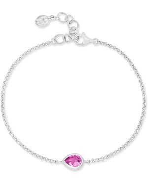 Dower & Hall Quartz Pear Chain Bracelet - Metallic
