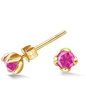 Dower & Hall Tourmaline Orissa Studs - Pink