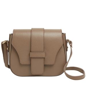 Betsy & Floss Apulia Satchel Crossbody Bag In Dark Taupe - Brown