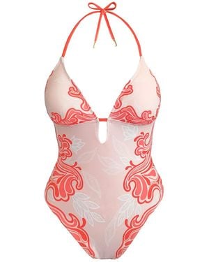 Jessie Zhao New York Neutrals Ember Reversible One Piece Swimsuit - Pink