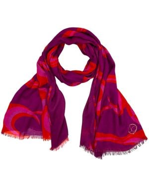 Julia Clancey Jcjc Claret Modal Reversible Scarf - Red