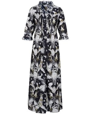 At Last Cotton Annabel Maxi Dress - Black