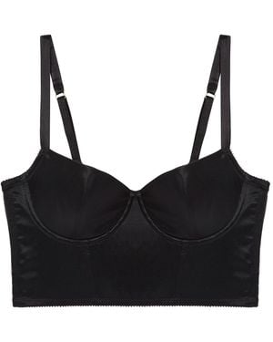 Journelle Iris Underwire Crop Bustier Noir - Black