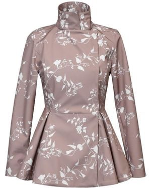 RainSisters Shade Jacket With Detachable Hood: Rose Blush - Purple