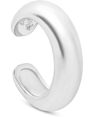 Esterah Sculpt Ear Cuff - White