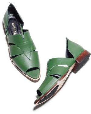 Mafalda Agatha Sandals - Green