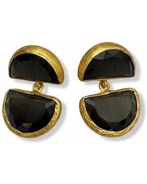 La Pluie Jewellery Valora Earrings - Black