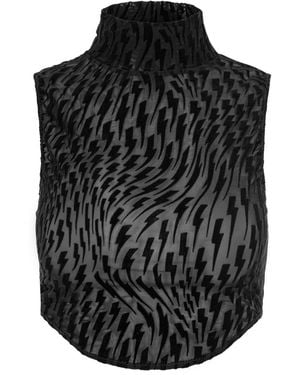 Ekcentrik Thunderbeats Crop Top - Black