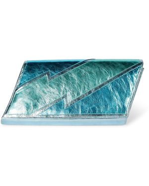 Terry De Havilland Mia Clutch Bag Aqua - Blue