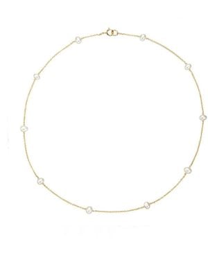 Lily & Roo Ten Pearl Choker - Metallic
