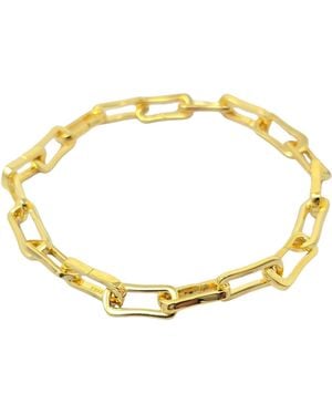 Sophelia Customisable Hinged Link Paperclip Charm Bracelet - Metallic
