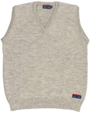 Arthur Beale Maritime Sleeveless Jumper - Grey
