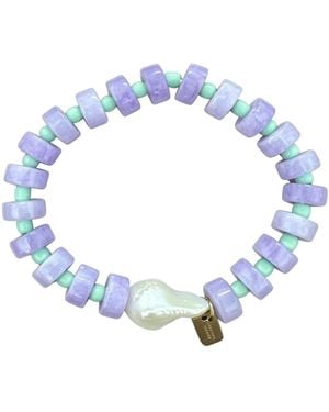 Christina Greene Fields Baroque Pearl Beaded Bracelet - Blue