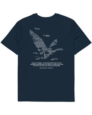 Anchor and Crew Seven You Are Enough X Mental Health Editions Organic Cotton T-Shirt - Blue