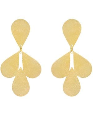 Marcia Moran Bunzi Earrings - Metallic