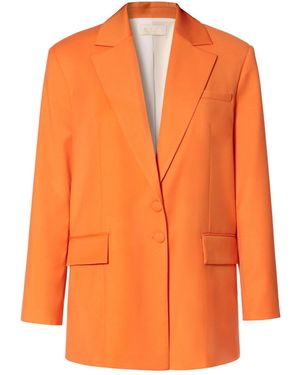AGGI by HALEWSKI Elena Sun Oversized Double Breasted Blazer - Orange