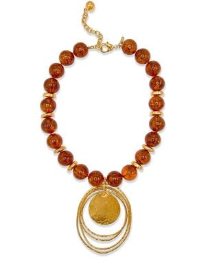 Jaredjamin Peacock Dawn Statement Pendant - Metallic