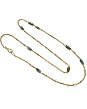 Loni Paul Jewelry Labradorite Baguette Long Necklace - Metallic