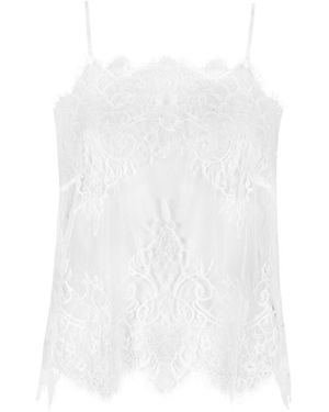 Sasha La Mer Fortuna Lace Top Short, Kiss - White