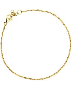 VicStoneNYC Fine Jewelry Thin Unique Chain Vermeil Bracelet - Metallic